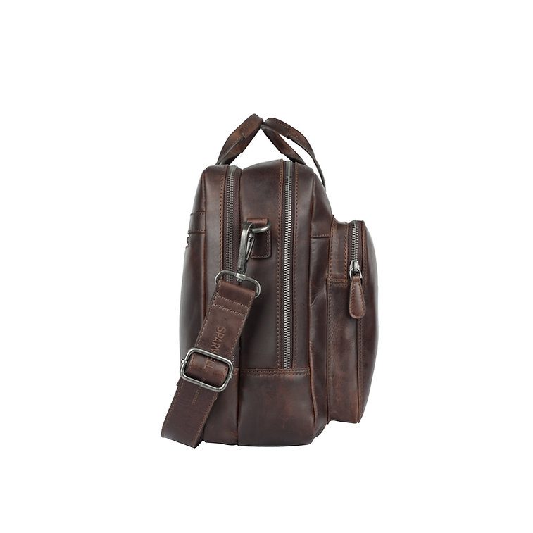 Sparwell Knox Briefcase Dark Brown