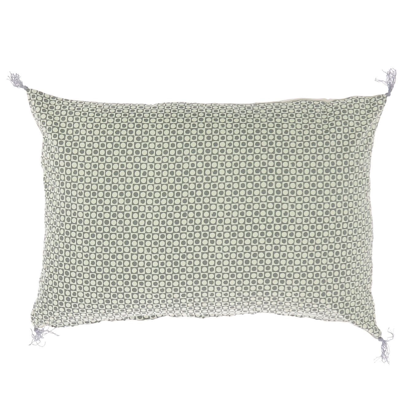 En Fil d'Indienne Housse de coussin Soie beige - 35x50 cm