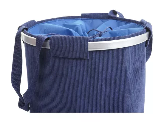 Panier à linge corbeille bleue 39 x 39 x 55 cm 04_0001297
