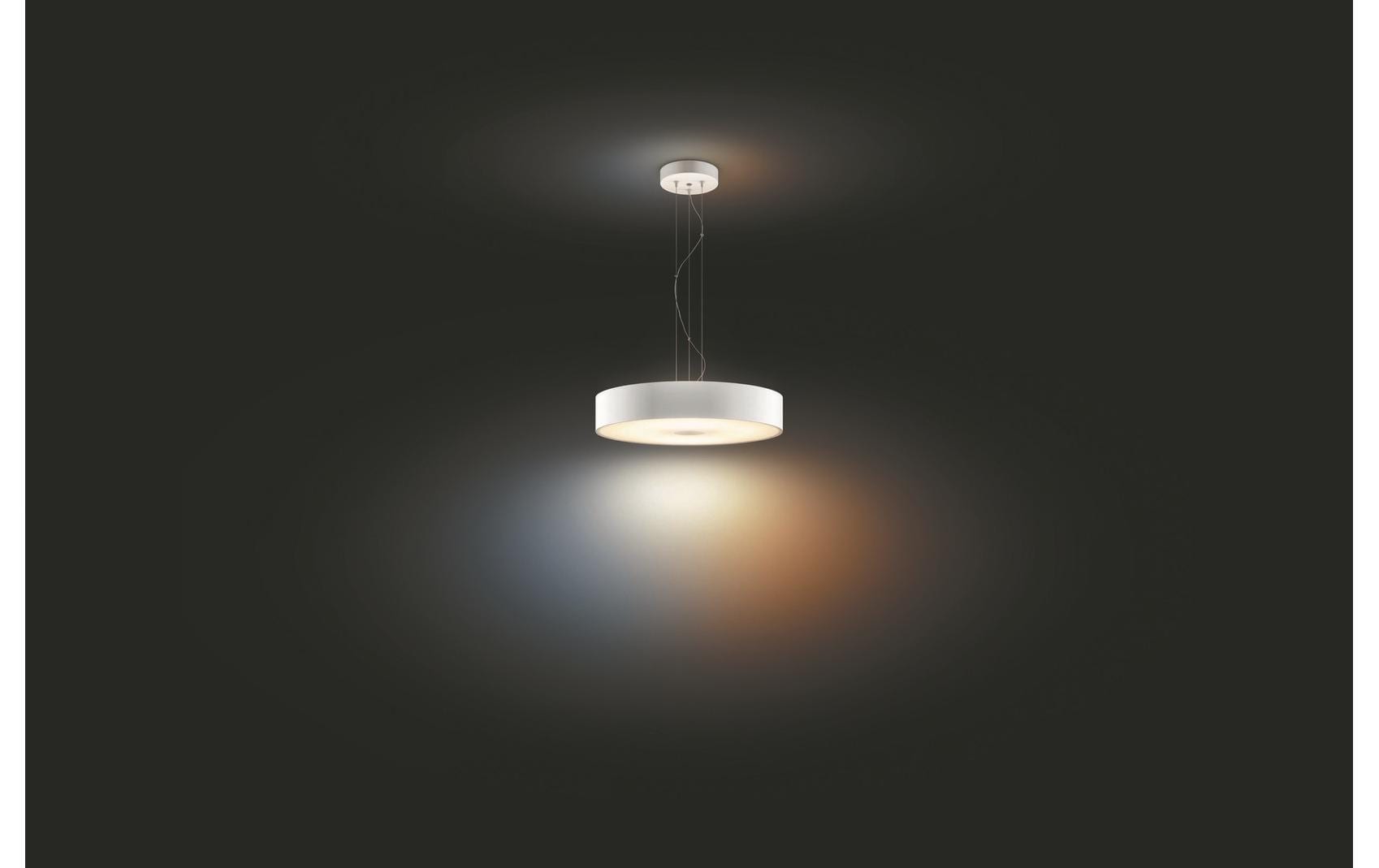White Amb. Fair Pendelleuchte weiss 2750 lm + Dimmschalter<br>LED Hängelampe