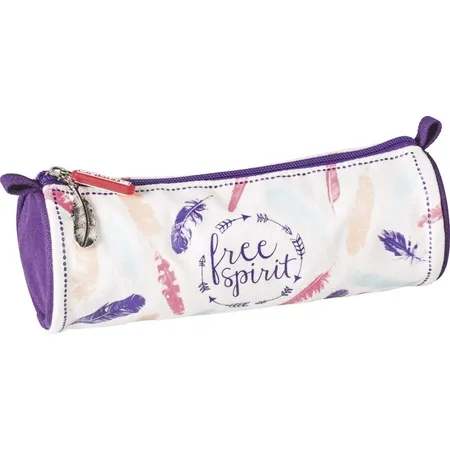BRUNNEN Schlamper-Etui rund RVS Federn