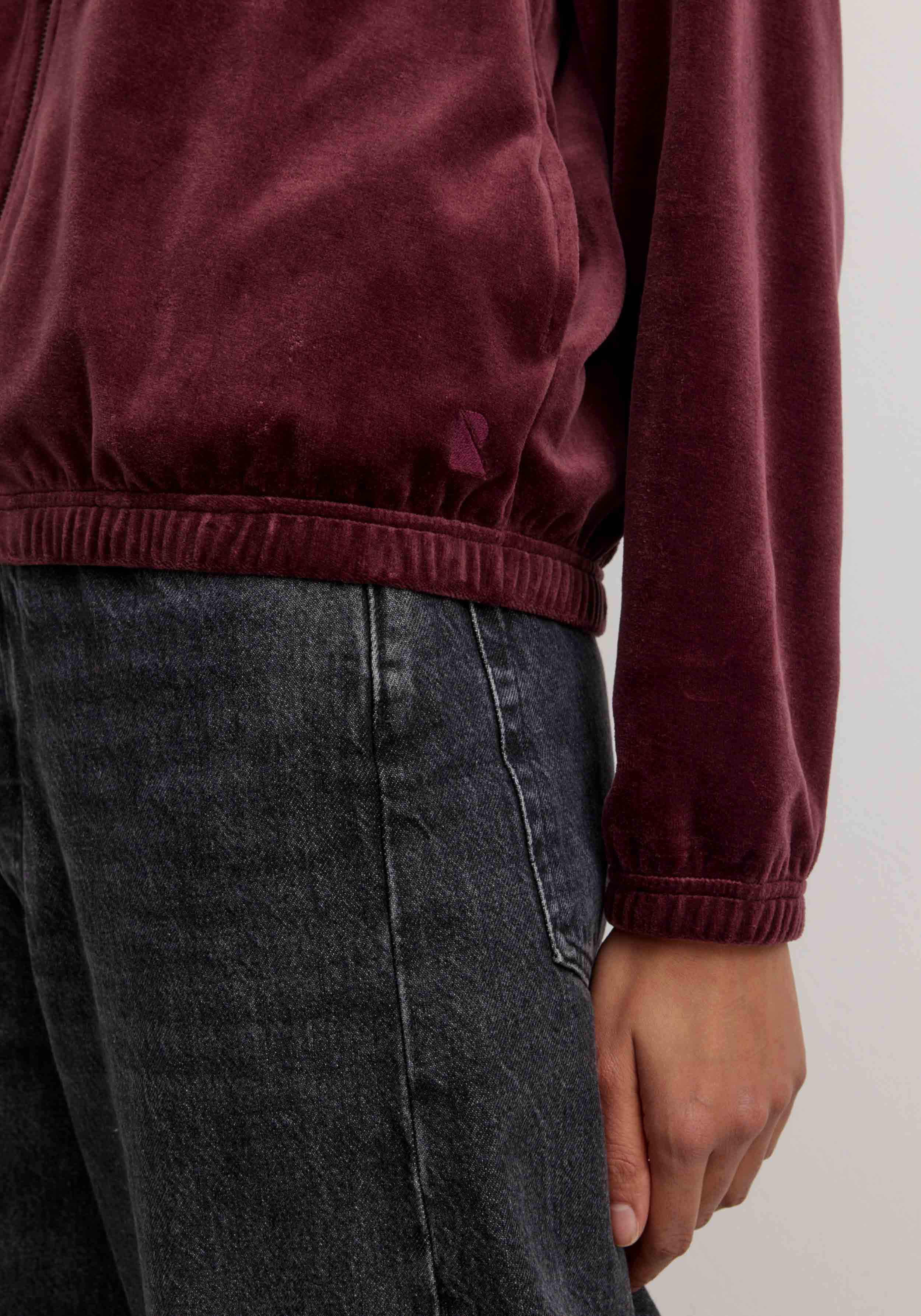 Recolution Sweatjacke Heliconia Dark Plum