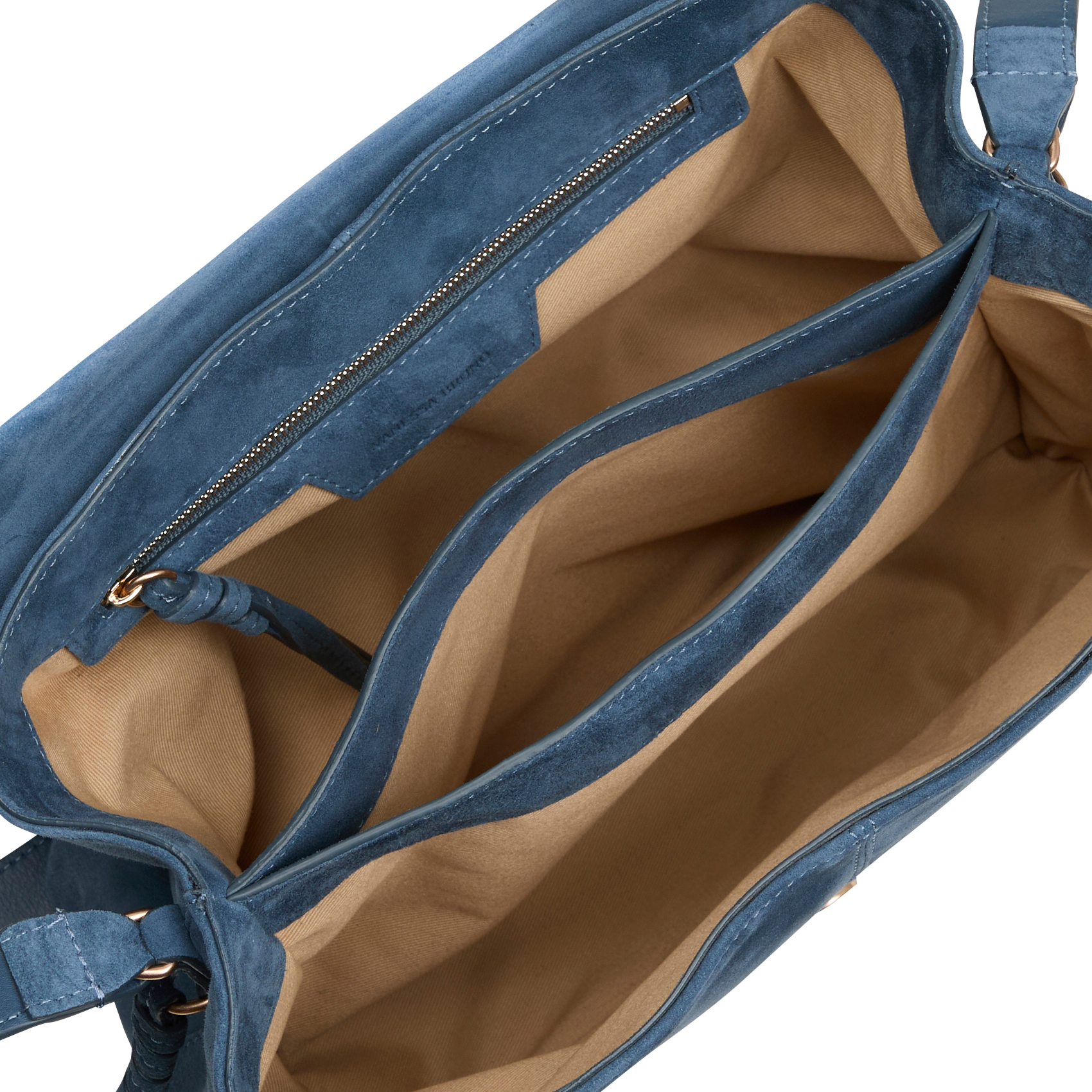 Sac bandoulière en cuir | Bleu
