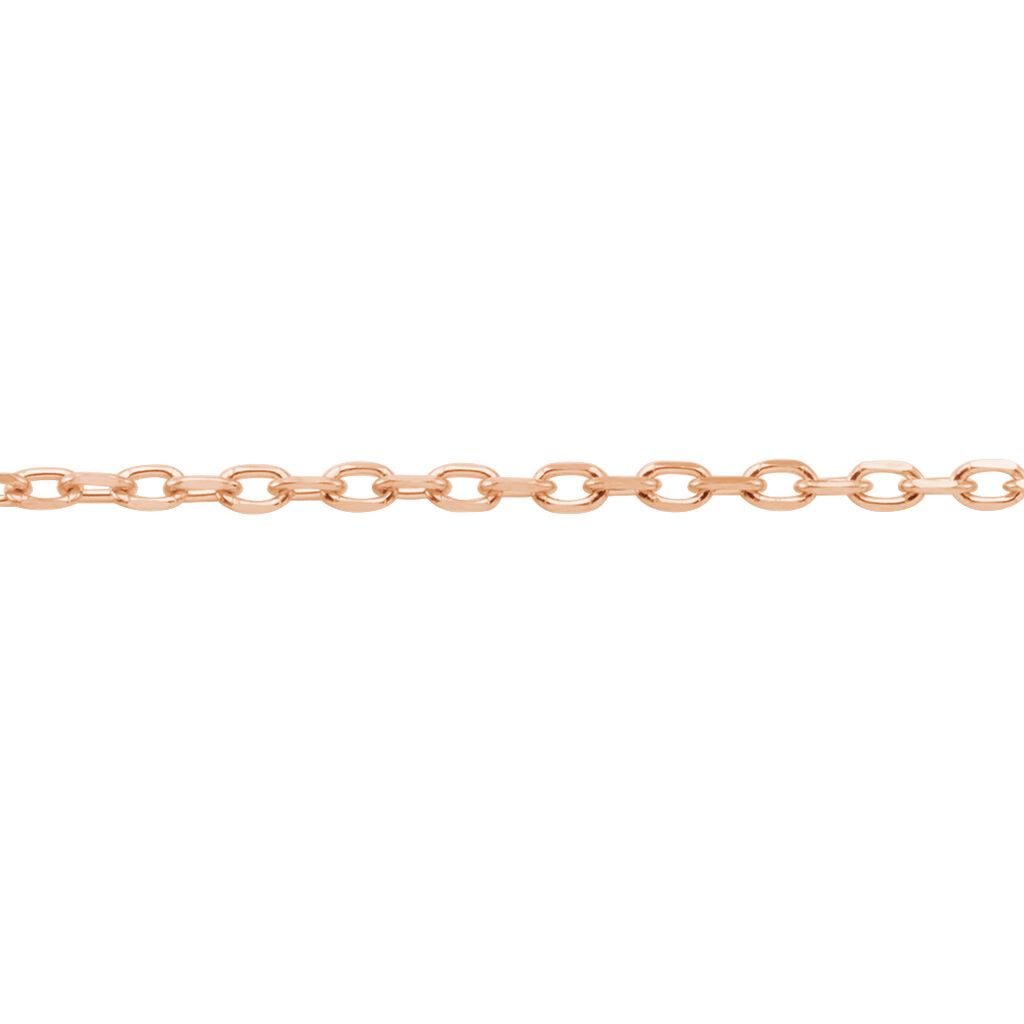 Chaîne Igoa Maille Forçat Diamantee Or Rose