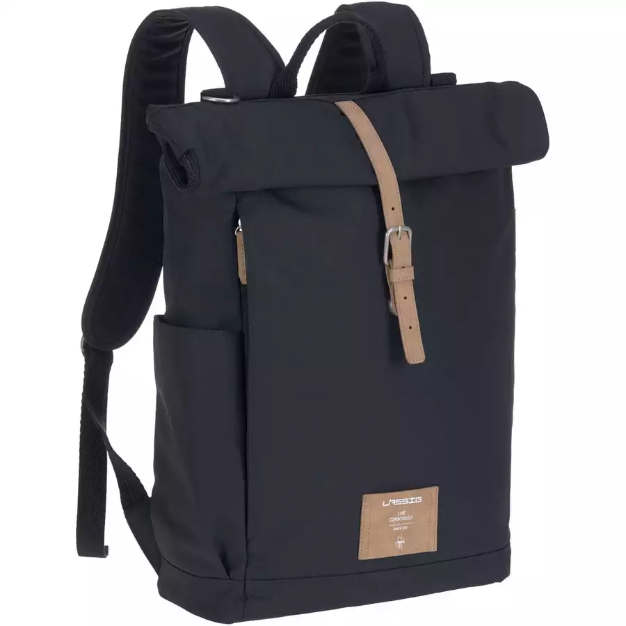 LÄSSIG Wickelrucksack Rolltop Backpack night blue