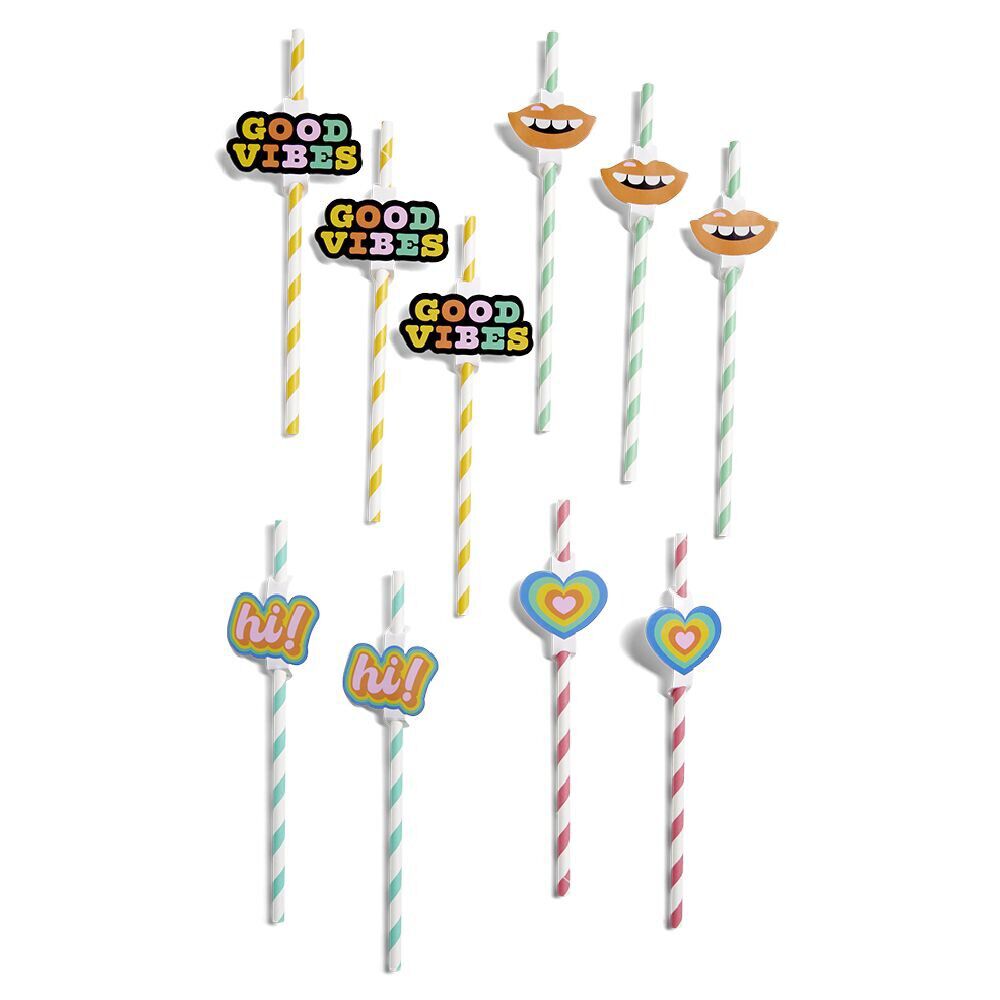 Paille thème candy x10
