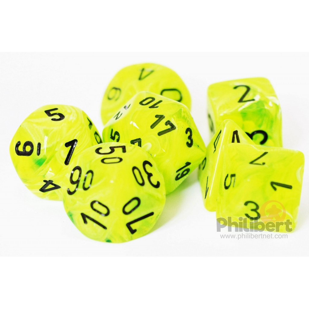 Set de 7 Dés JDR Chessex : Vortex