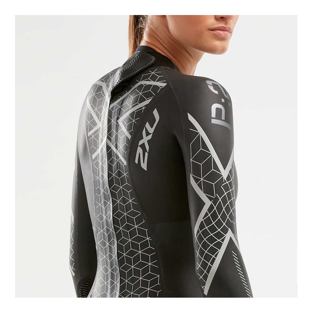 2xu P2 PROPEL BZ - Combinaison intégrale 5/1.5 mm Femme black/textural geo