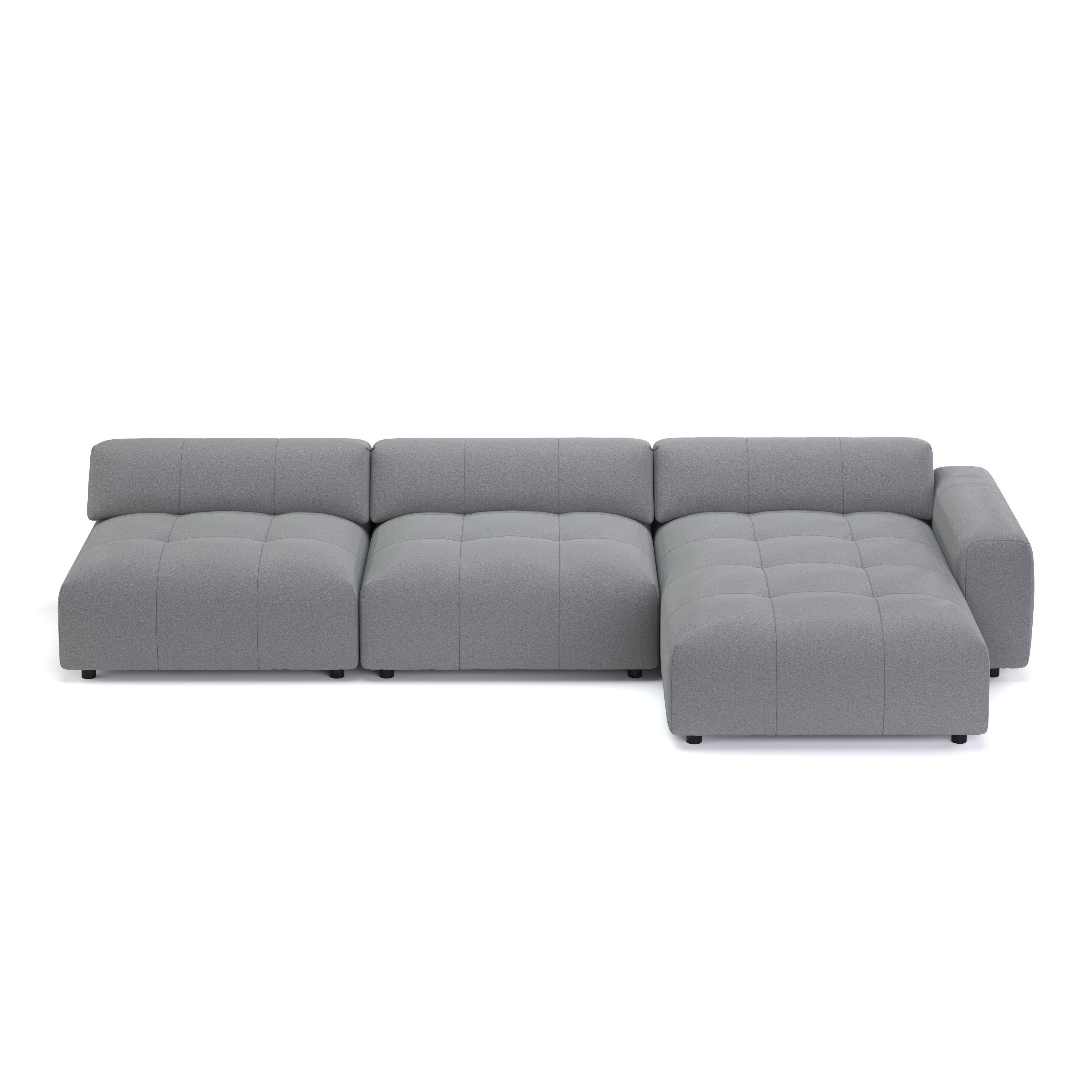 Ecksofa BONNIE rechts grau