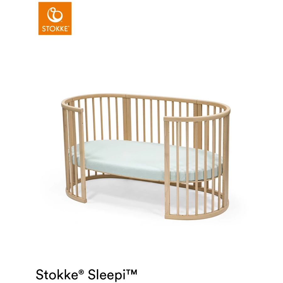 STOKKE® Sleepi™ Kinderbett Spannbettlaken V3 Dots Sage