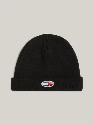 Gorro curto com logo retrô refletivo