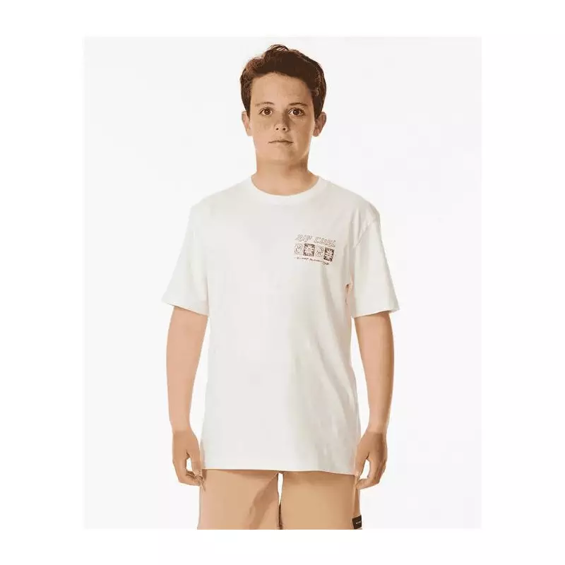 Teeshirt junior RIPCURL Pure Surf Searching Tee -Boy Bone