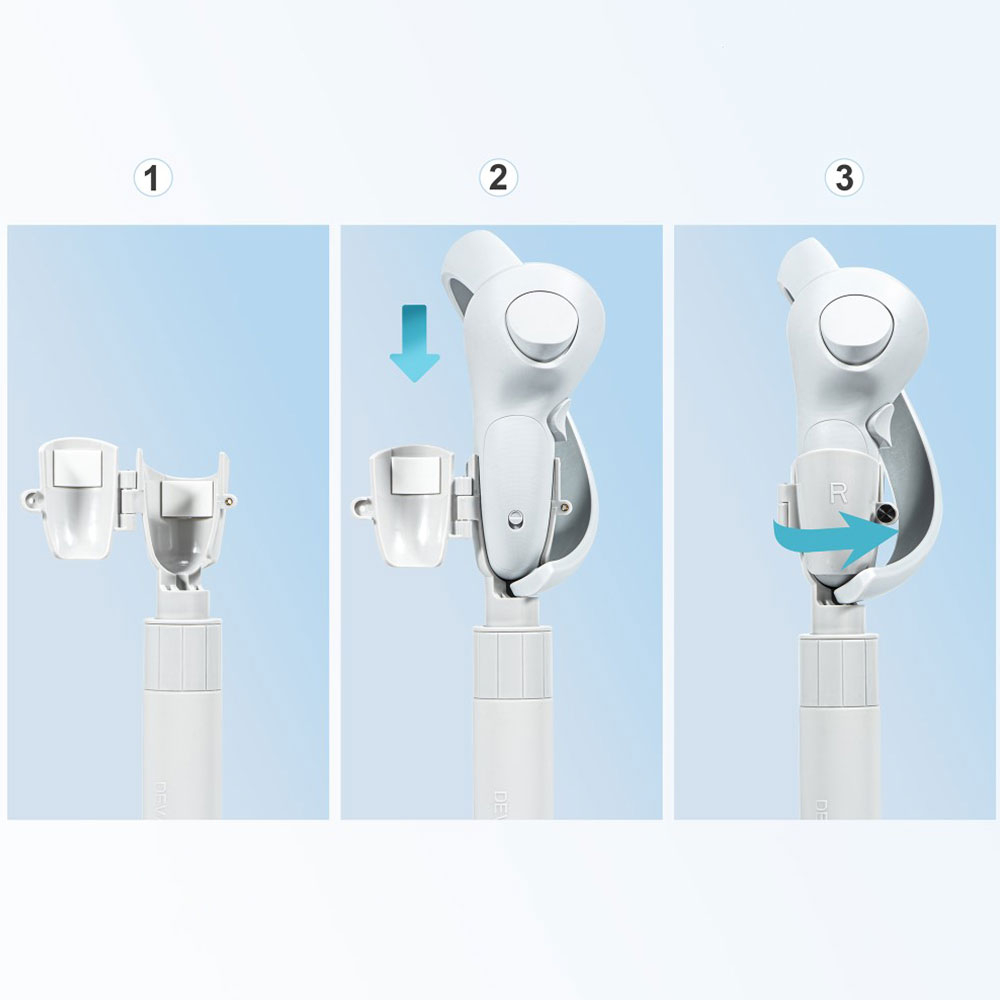 (2er Set) Pico 4 Controller Silikon Grip Griffverlängerung - Hellgrau