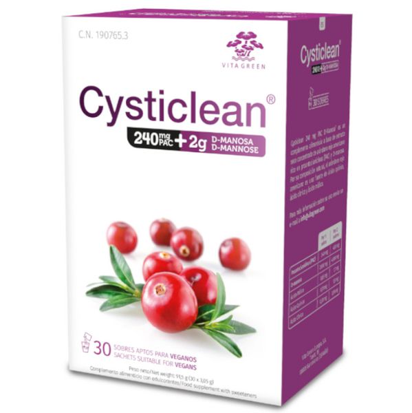 Cysticlean 240mg PAC   D-Manosa 2g 30 Saquetas