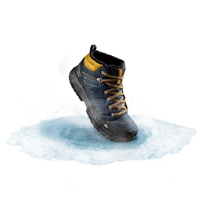 Decathlon Quechua - Botas de caminhada Quechua masculinas, quentes e impermeáveis - SH100 Cano médio