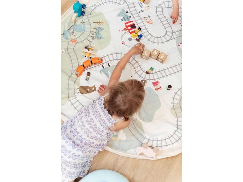 Play&Go Spielzeugtasche Play & Go Train 2-in-1-Funktion: Aufbewahrungssack und Spielmatte