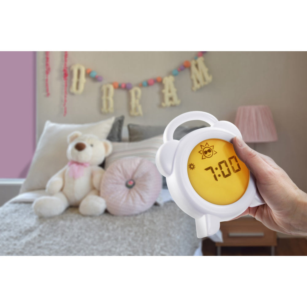 Køb Alecto Søvntræner Ur med Lampe & Alarm - Hvid