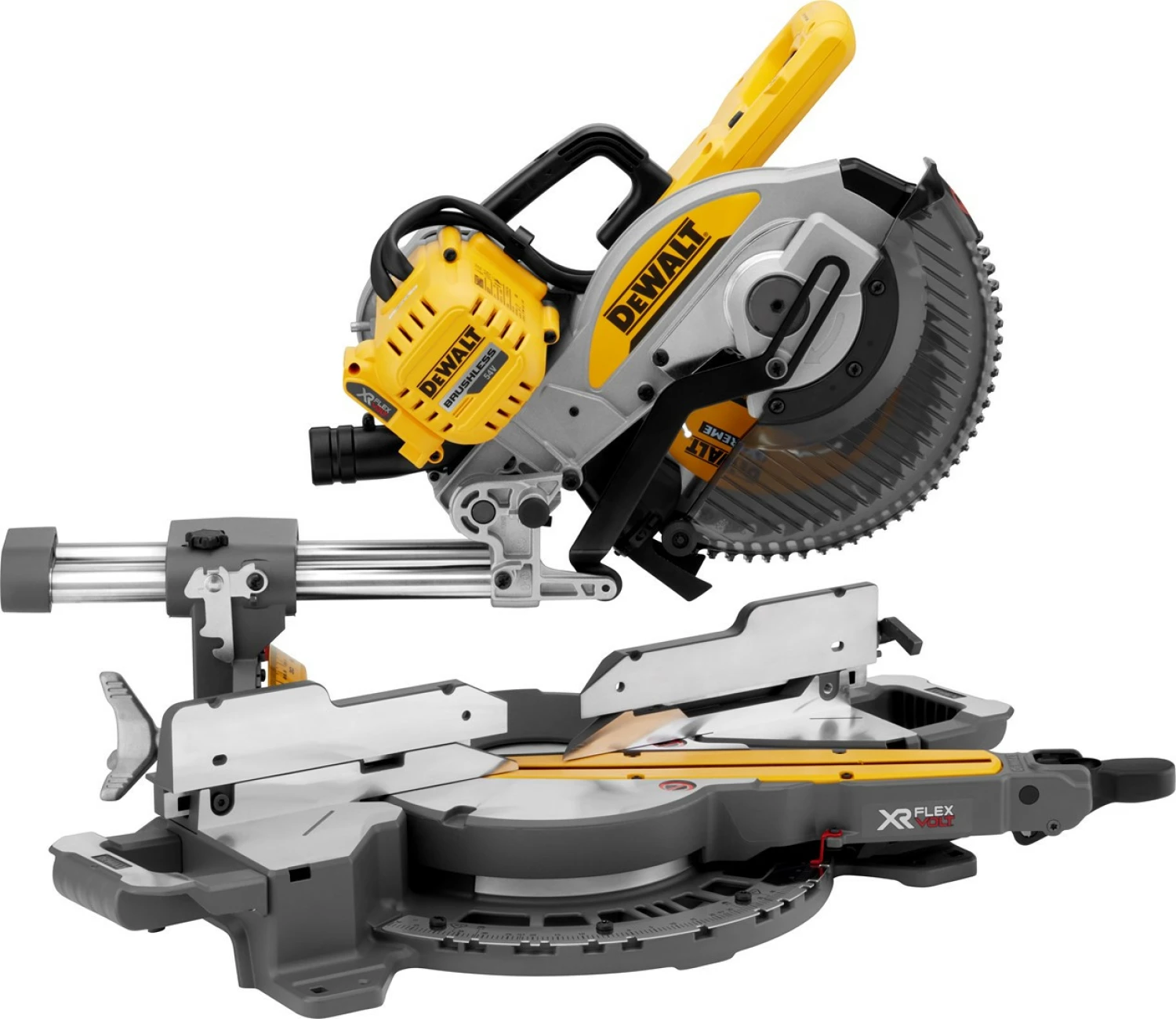 DeWALT DCS727N-XJ 18V/54V XR FlexVolt Li-ion Accu afkort- en verstekzaagmachine body - 250 mm