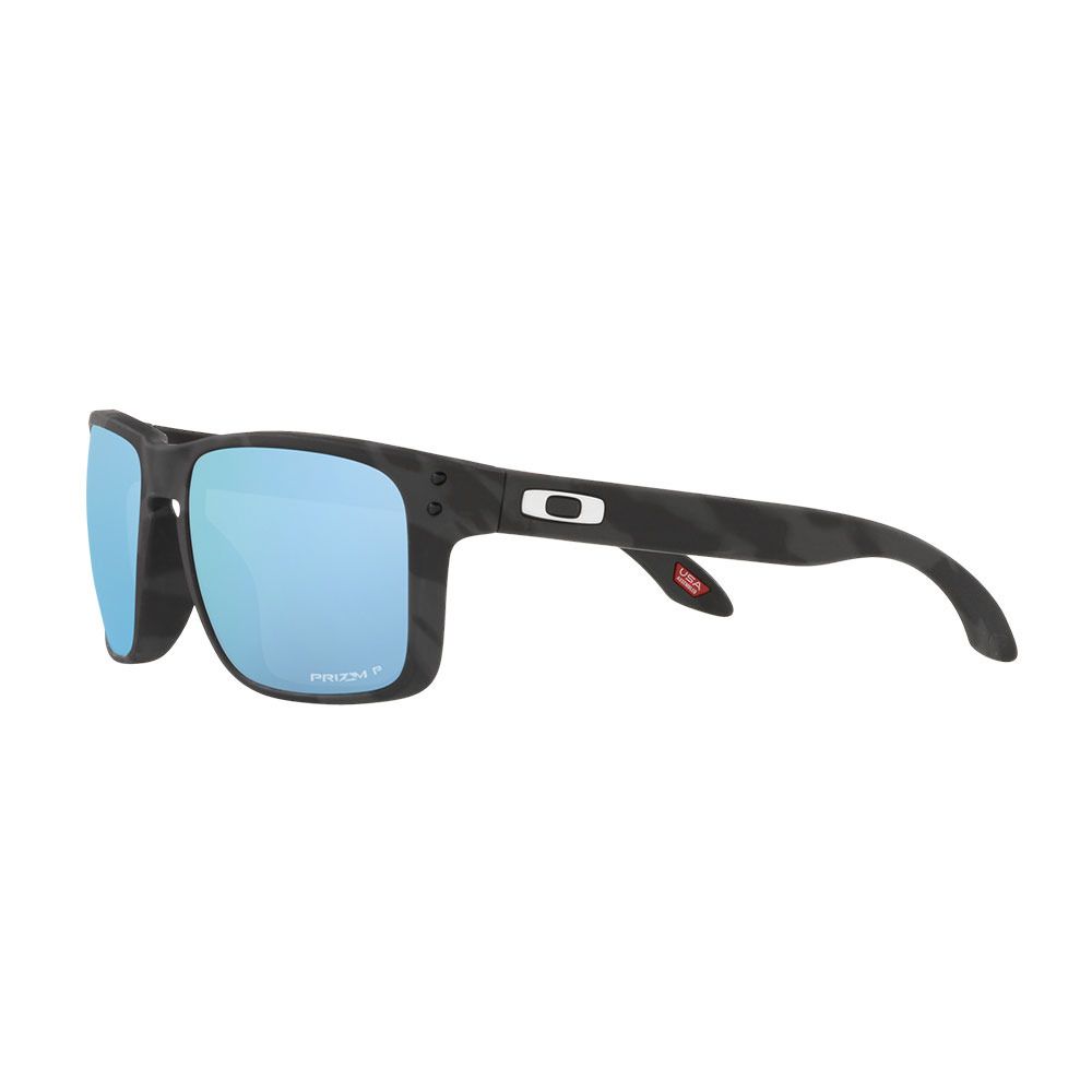 Oakley HOLBROOK - Lunettes de soleil polarisés matte black camo/prizm deep water