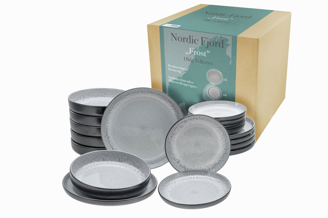 Creatable Tellerset 18-tlg. Frost NORDIC FJORD