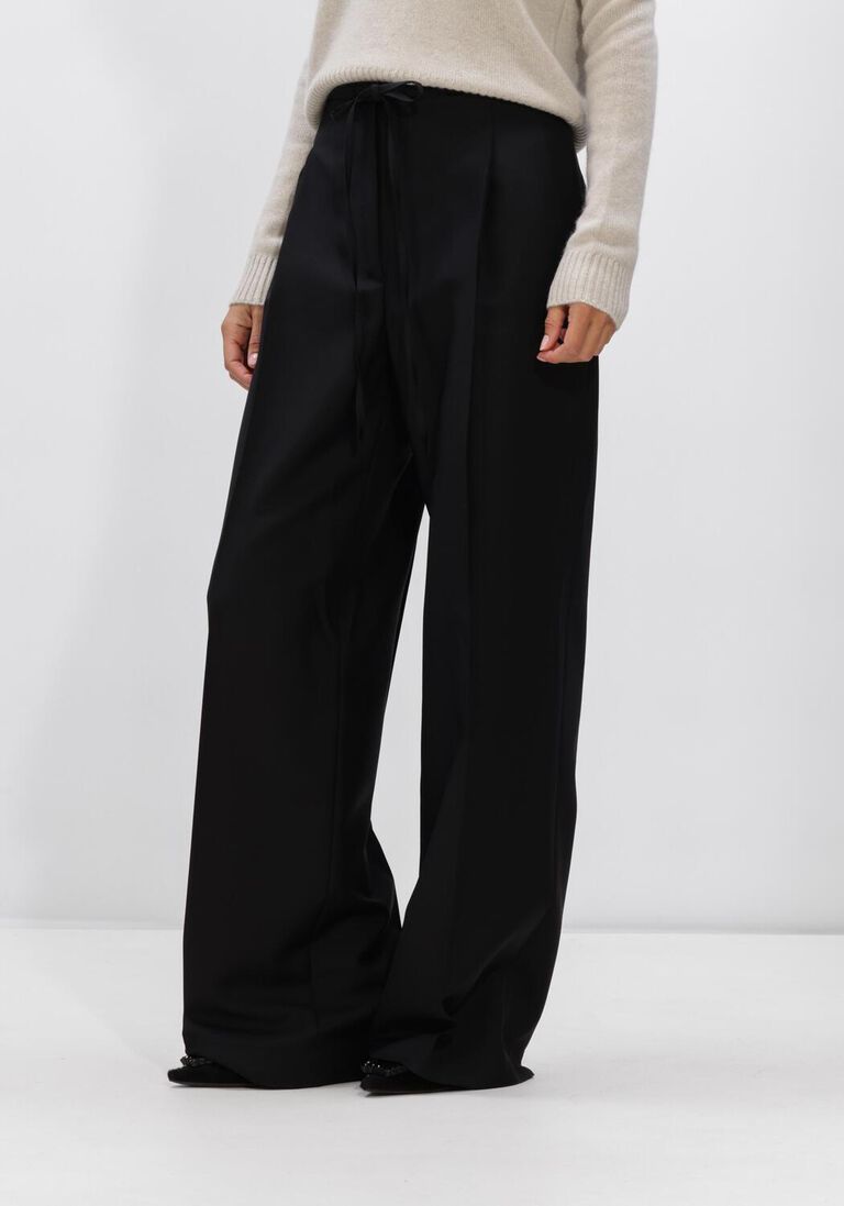 zwarte rohe broeken relaxed drawstring trousers