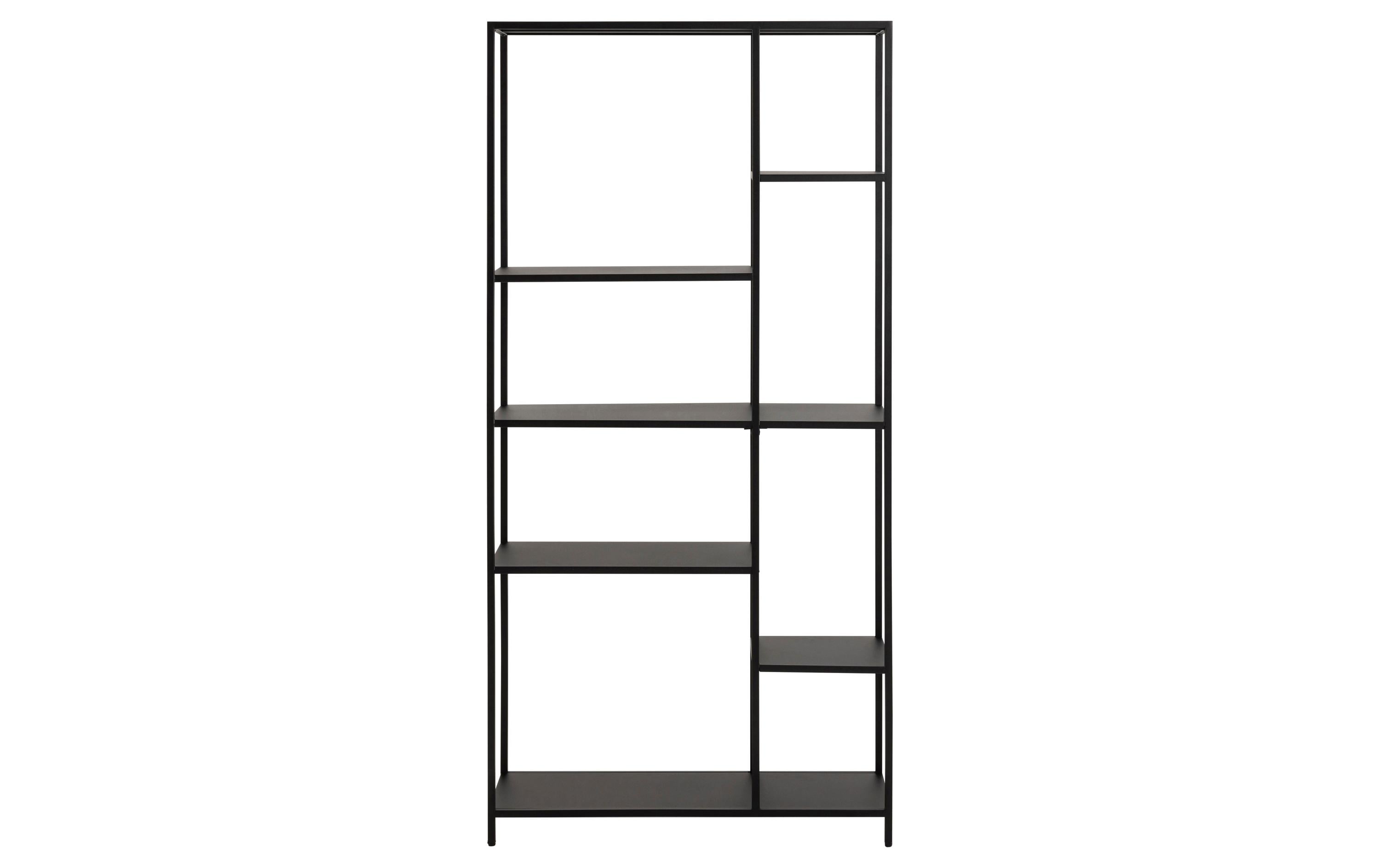 Regal Newcastle 79,5 x 30 x 165 cm, Schwarz<br>Bücherregal