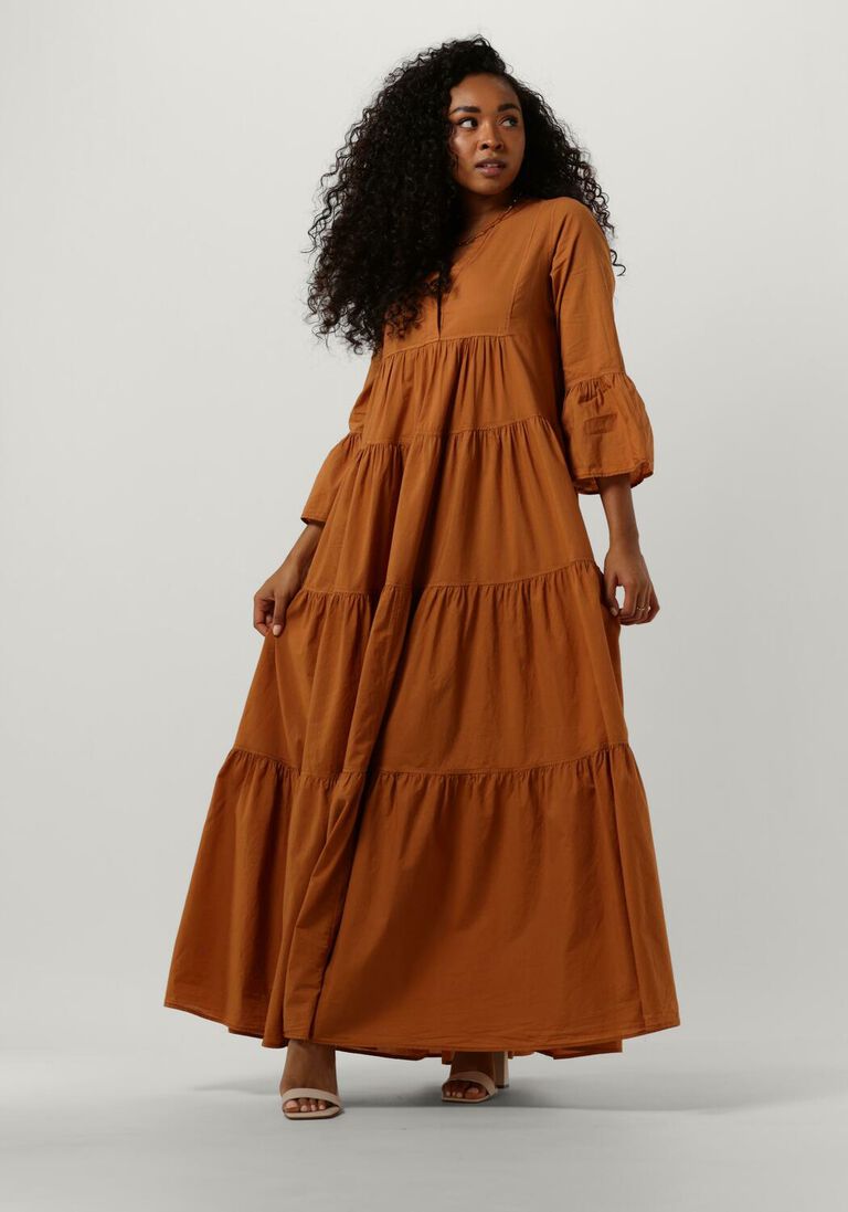 DEVOTION camel devotion maxi jurk kamares