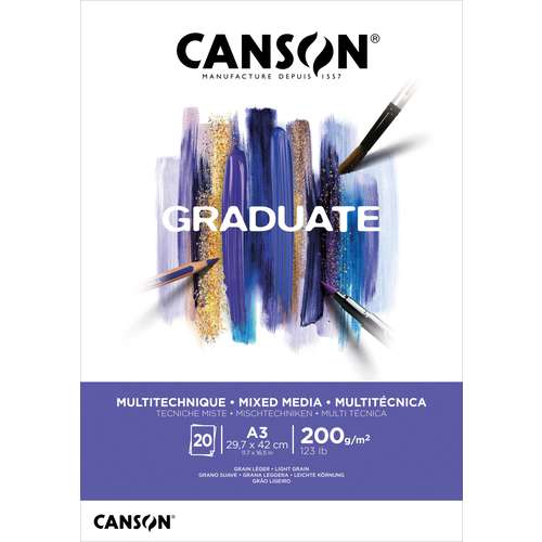 CANSON® Graduate Mixed Media-Blöcke, weiß