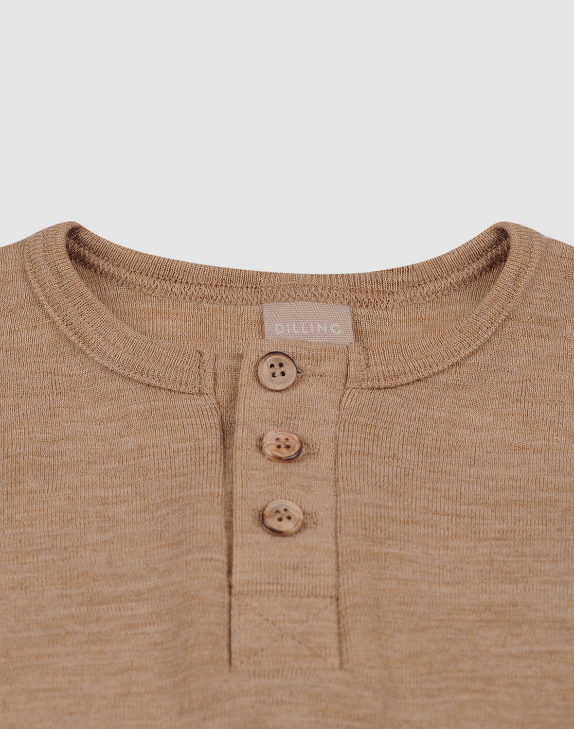 Shirt met knopen van merinowol voor kinderen