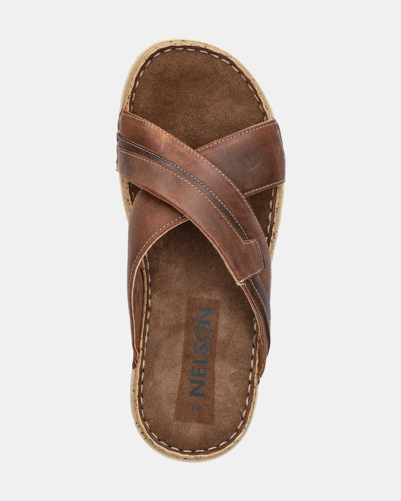 Nelson Forrest Slippers  - cognac