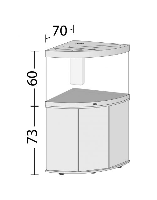 Juwel Aquarium Trigon 190 Led 70x70x60 cm - Aquaria