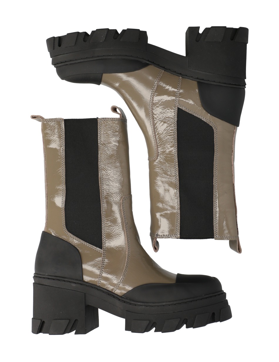 Lackleder Stiefelette