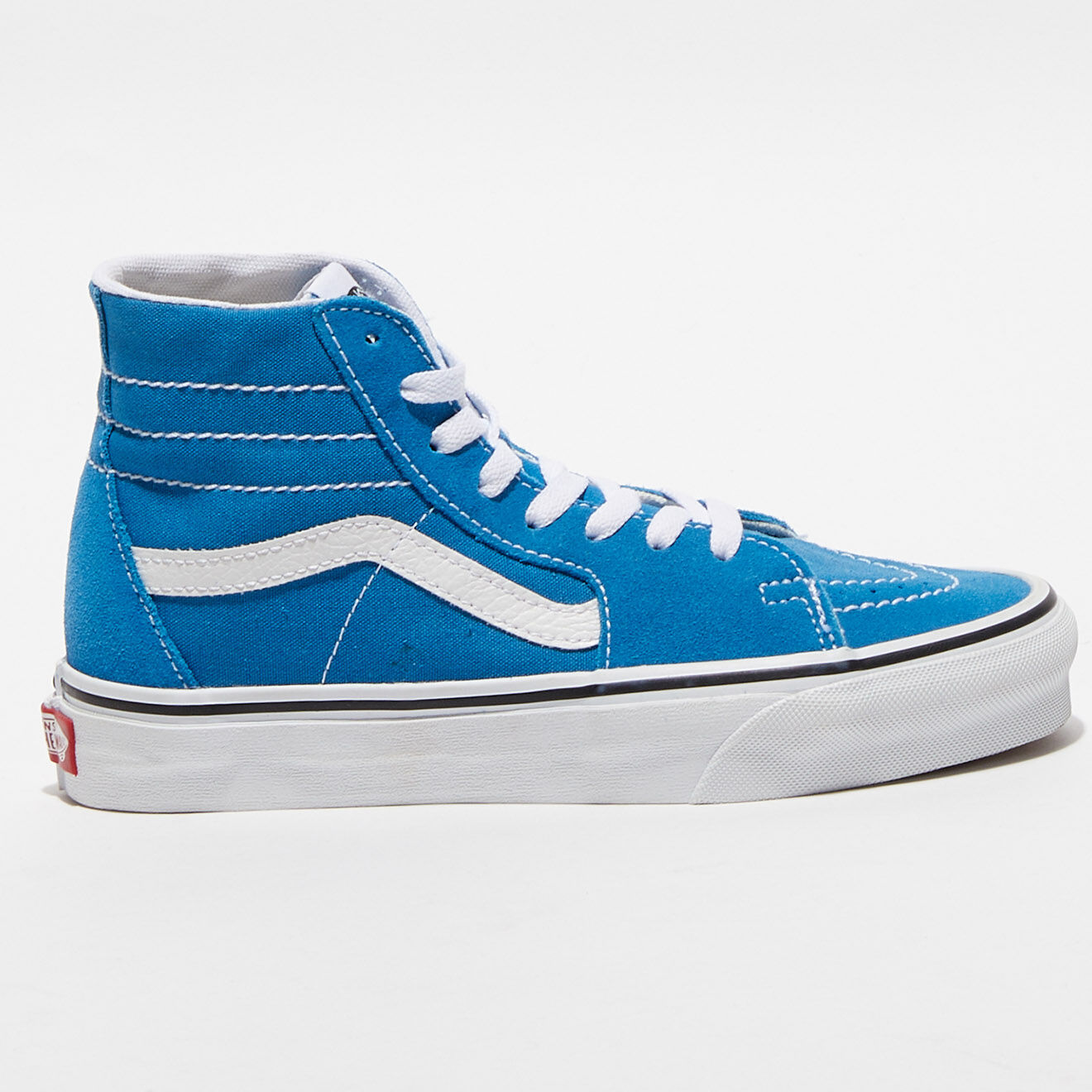 Vans Baskets en Velours de Cuir & Toile SK8-Hi bleues