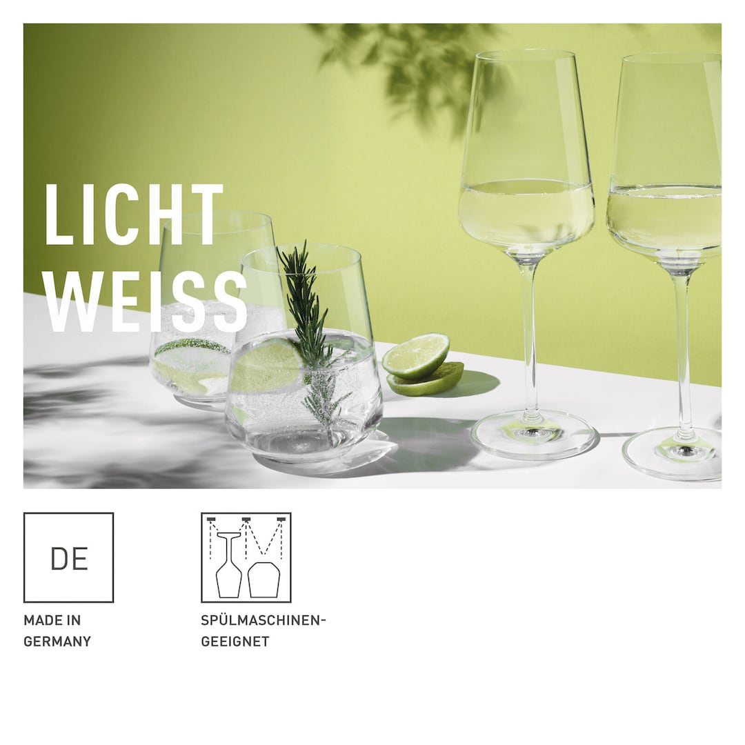 RITZENHOFF Wasser- und Weißweingläser-Set LICHTWEISS 12-teilig Kristallglas