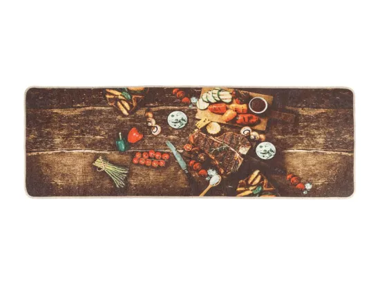 Tapis de cuisine multicolore 60x180 cm lavable antidérapant
