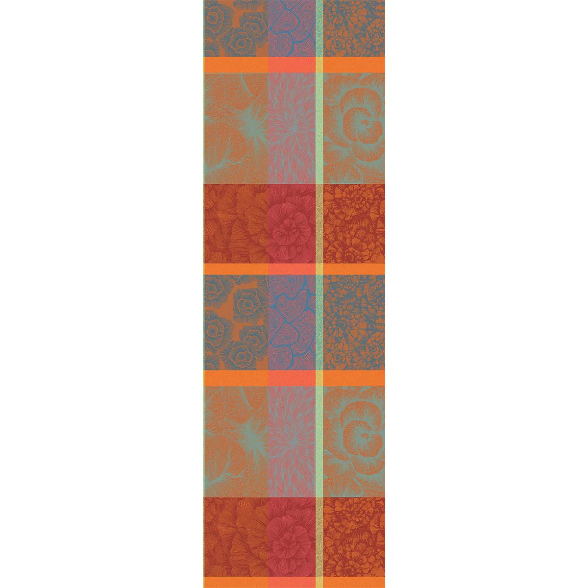 Chemin de table pur coton multicolore 55X180 Garnier Thiebaut