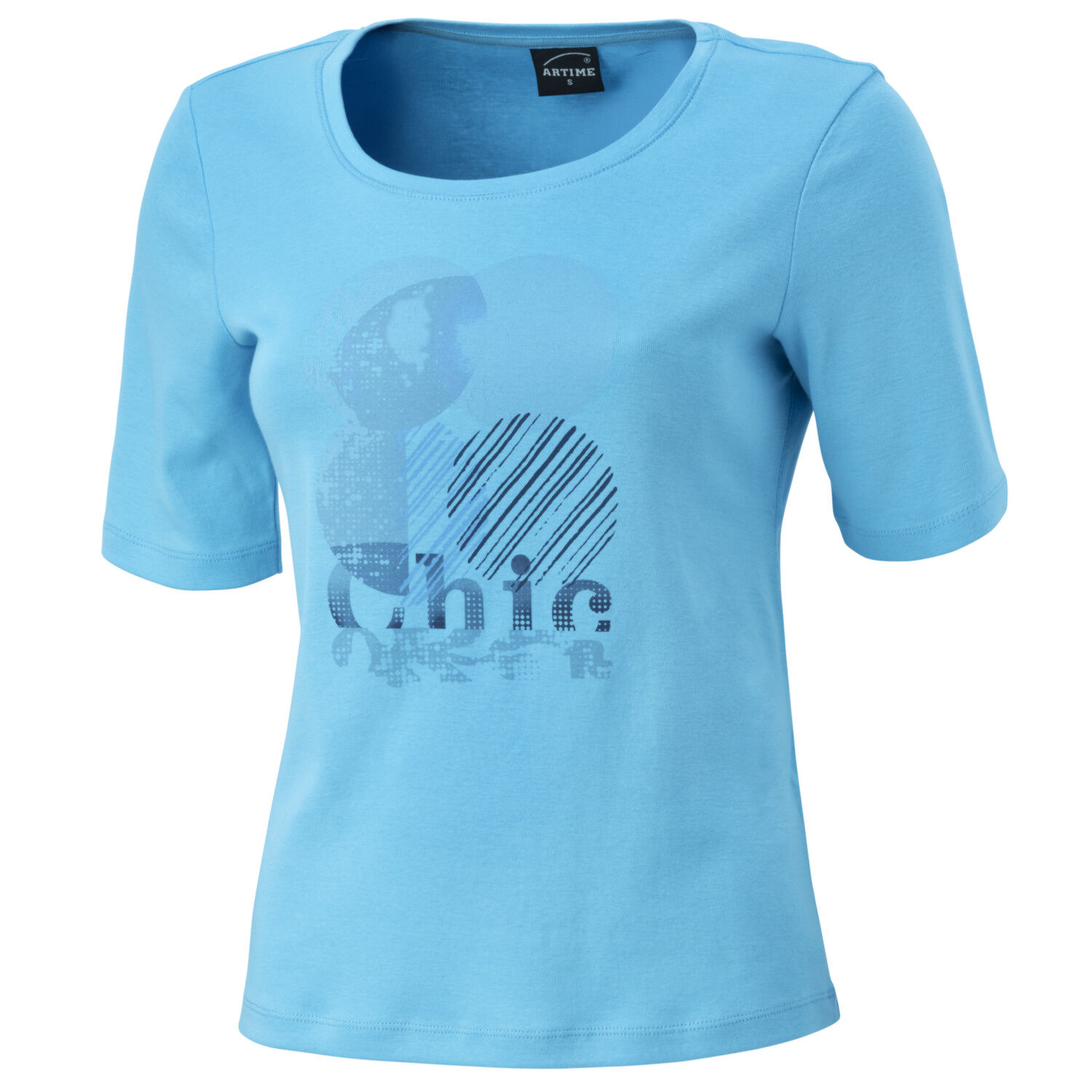 Damen T-Shirt mit Frontprint aus Baumwolle
