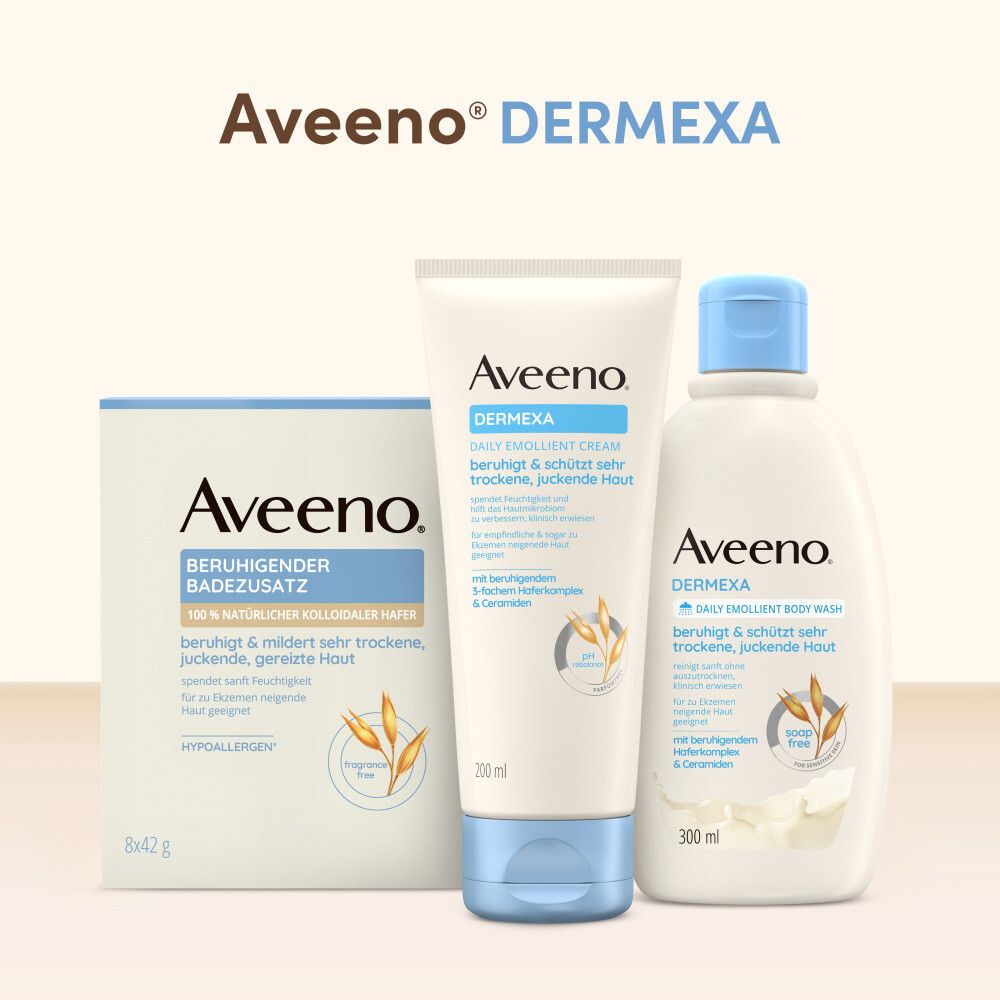 Aveeno® Dermexa Feuchtigkeitsspendende Emollientien Creme für trockene Haut