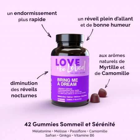 Love and be Loved Gummies Sommeil et Sérénité 3 semaines