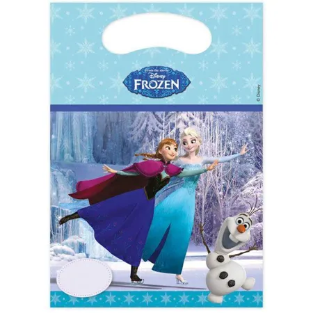 Proco Partytüten Disney Frozen Iceskating, 6 Stück