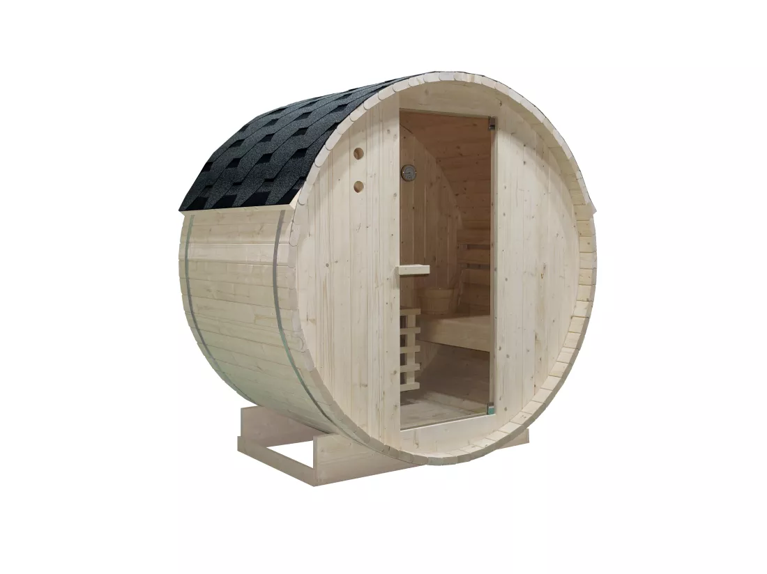 Sauna d'extérieur 2 places - L185 x P120 x H190 cm - ISOKYRO