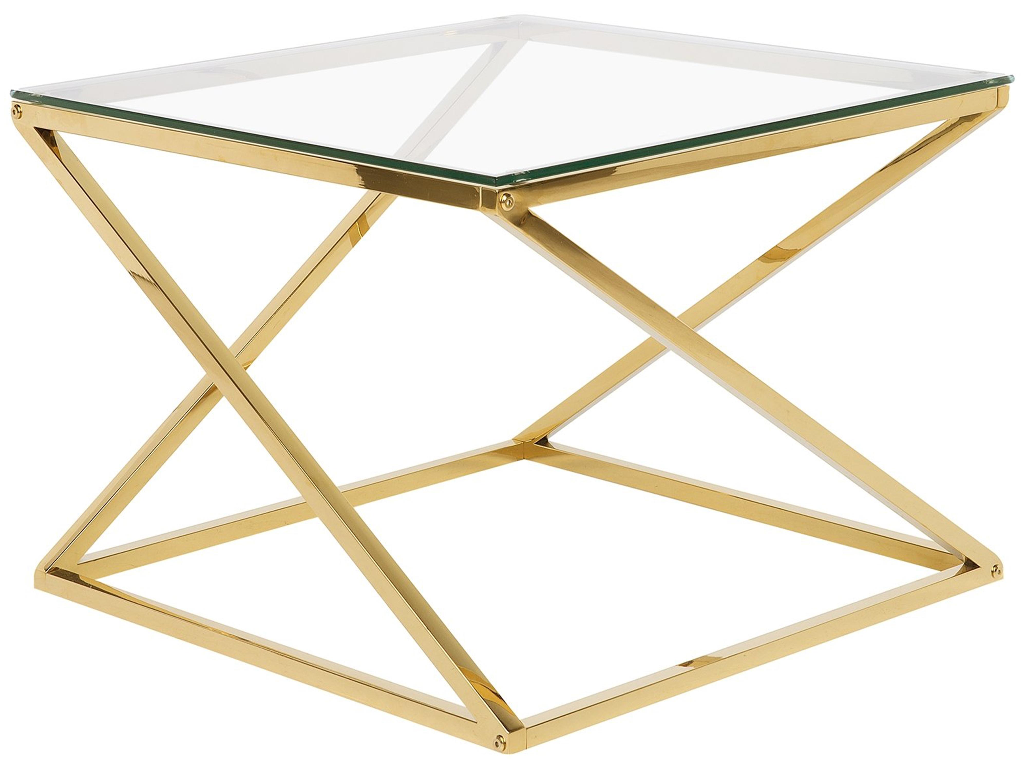 Salontafel BEVERLY Glas Goud