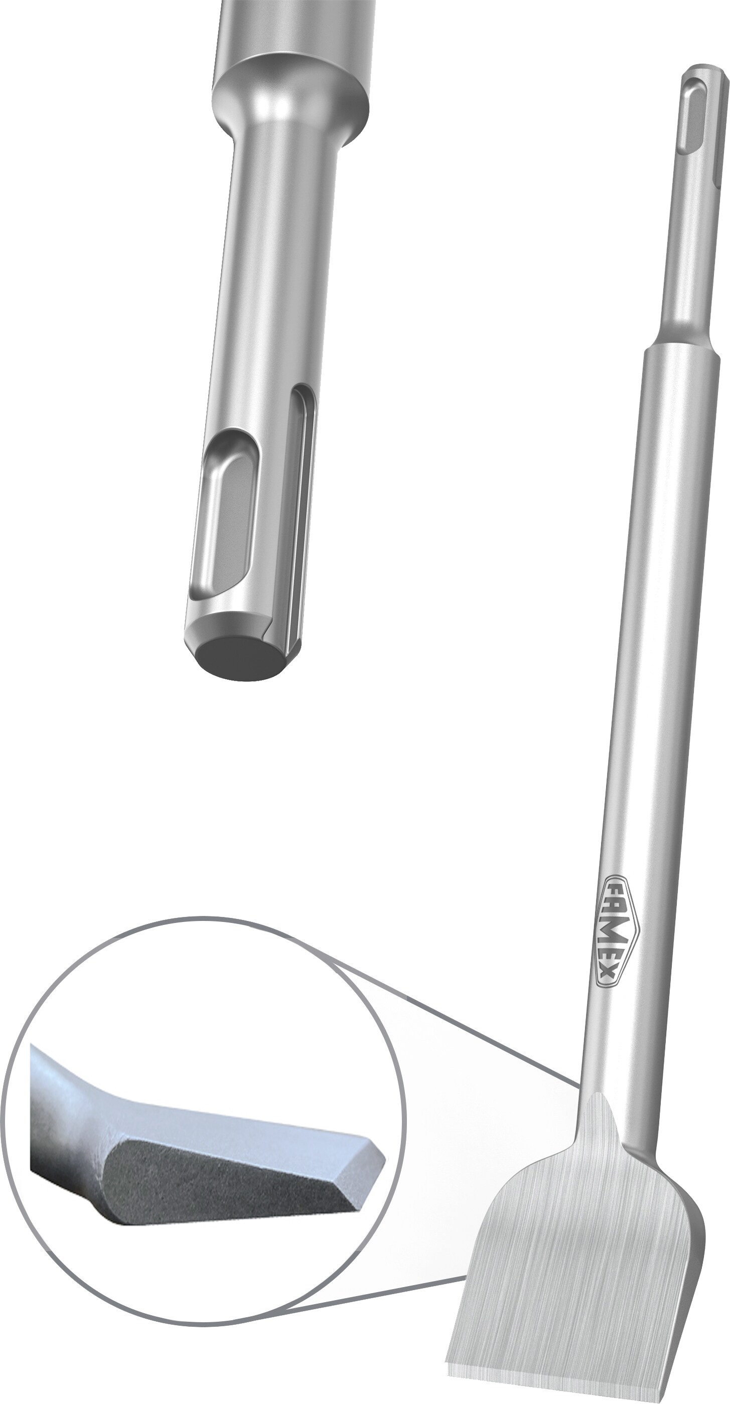 FAMEX 8341 Fliesenmeissel SDS-Plus 40x250 mm
