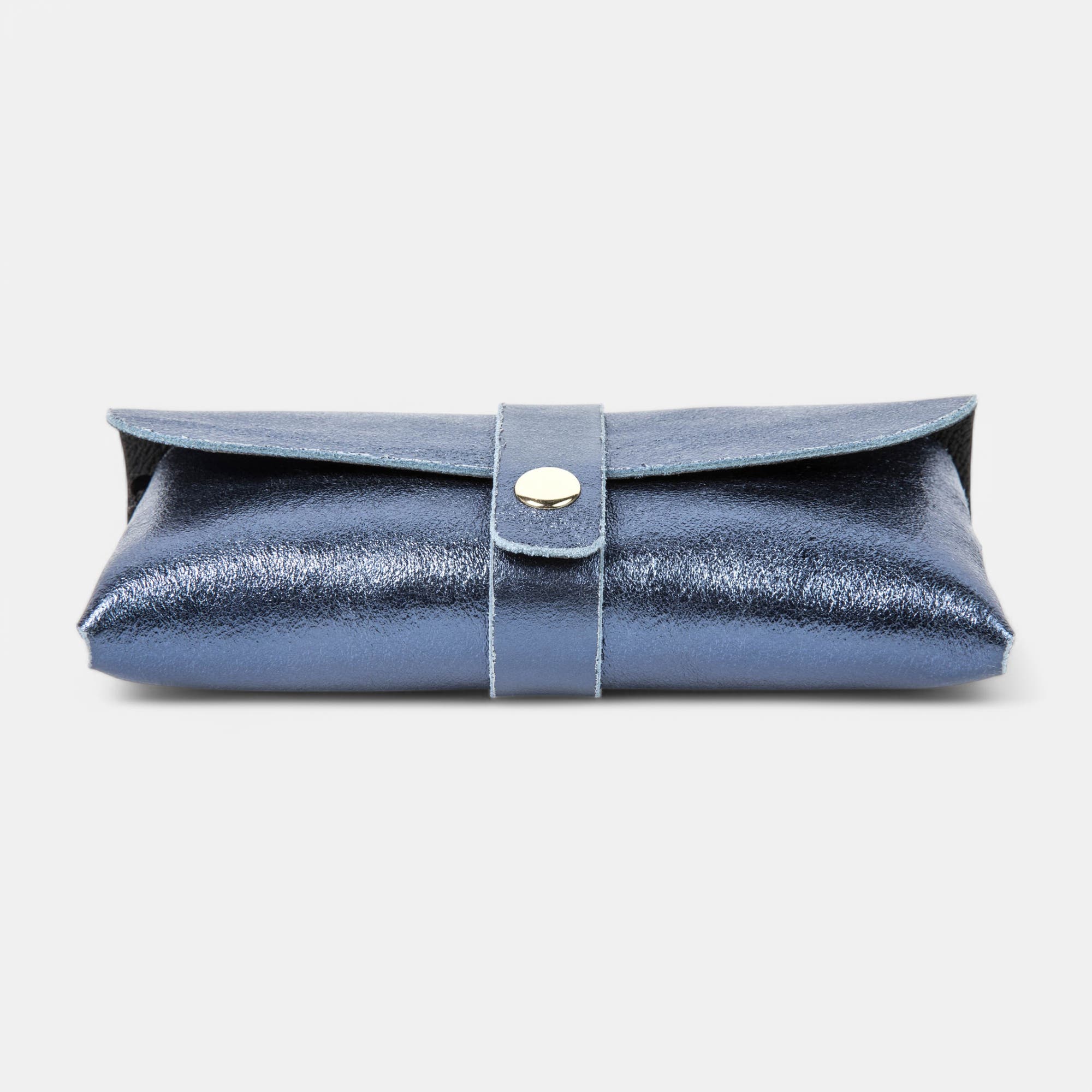 Petite maroquinerie en cuir bleu