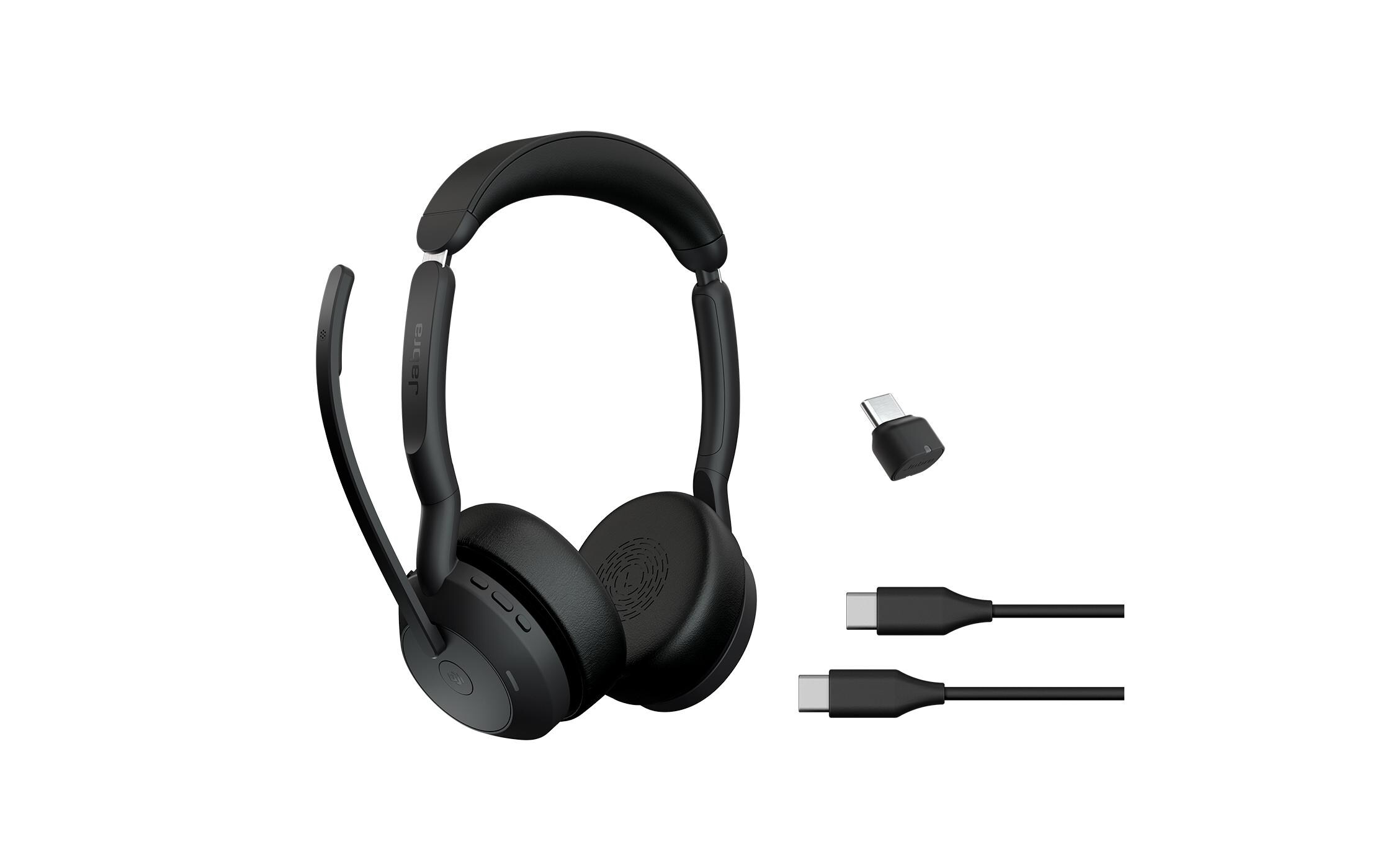 Headset Evolve2 55 Duo MS, USB-C<br>Das professionelle Headset, mit dem Sie alle Aufgaben erledigen können, die Ihr hybrider Arbeitstag mit sich bringt