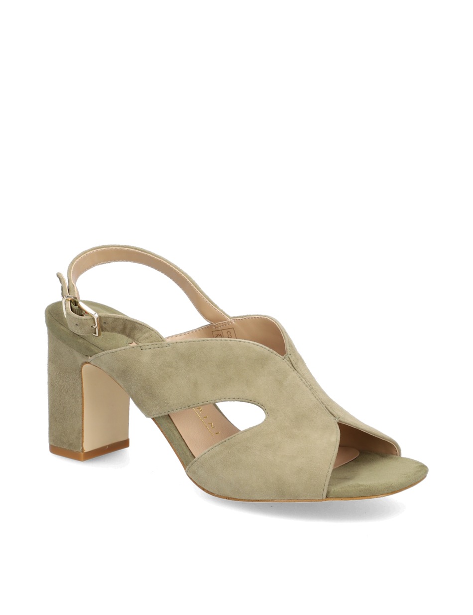 Veloursleder Sandale
