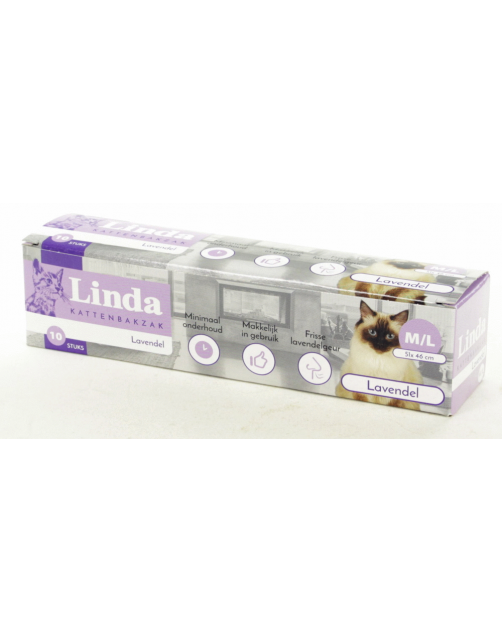 Linda Kattenbakzak Lavendel - Kattenbakaccessoires