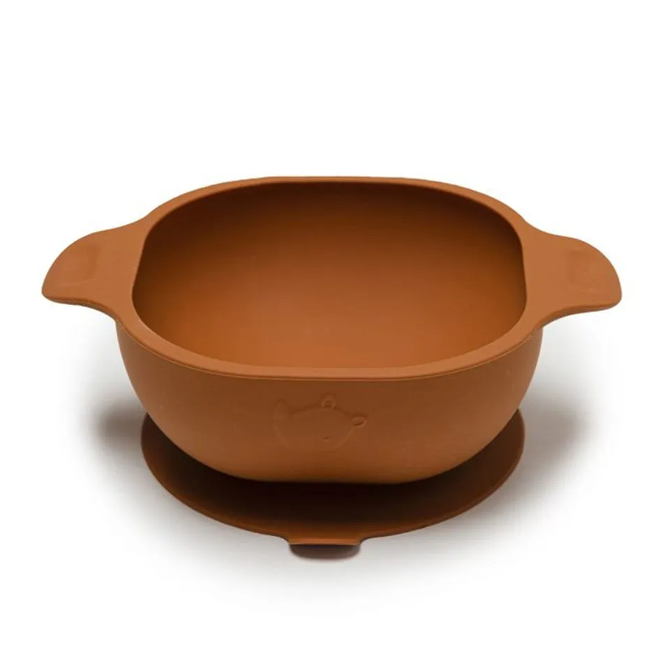 Loulou Lollipop Bol + Cuillère en silicone - Ginger