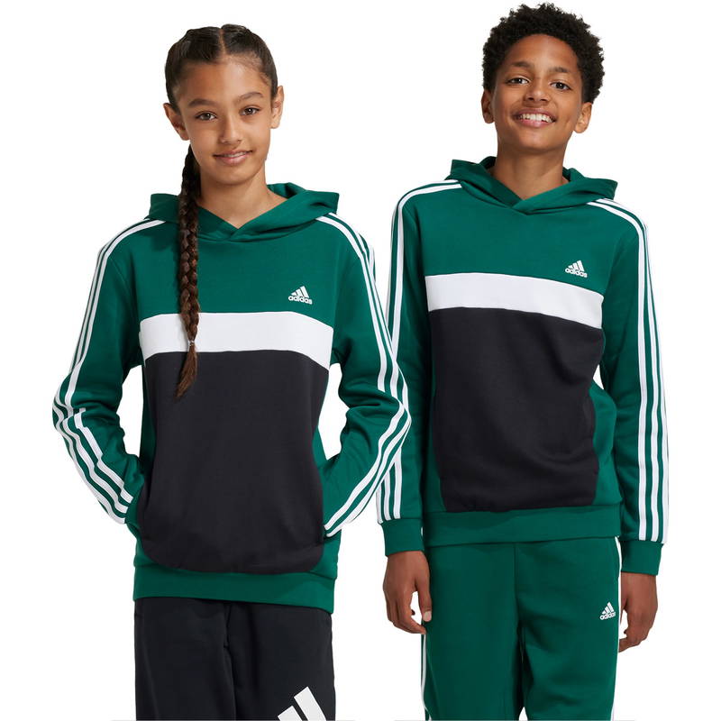 adidas Tiberio 3-Stripes Colorblock Fleece Hættetrøje Børn