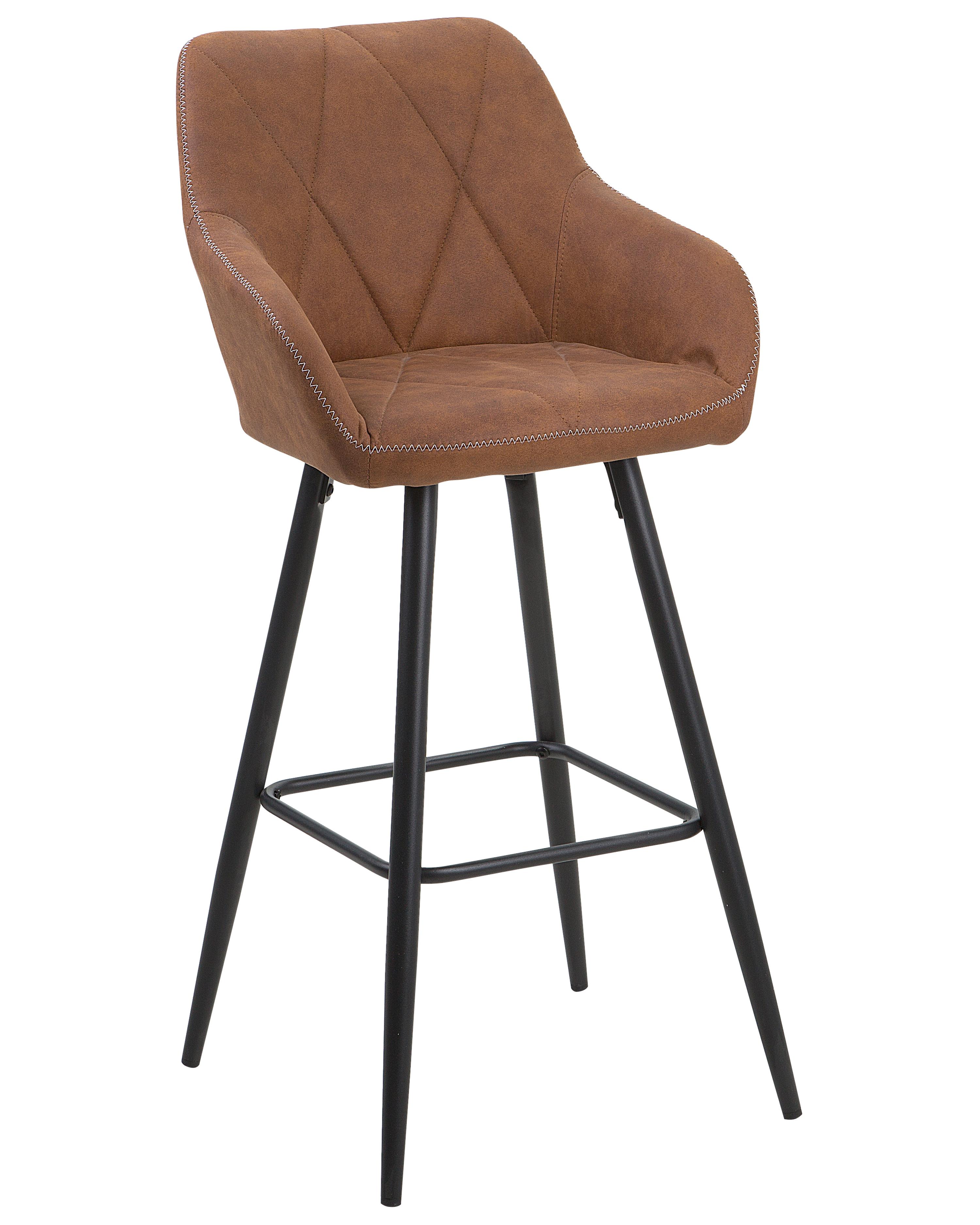 Set van 2 barstoelen DARIEN Goudbruin